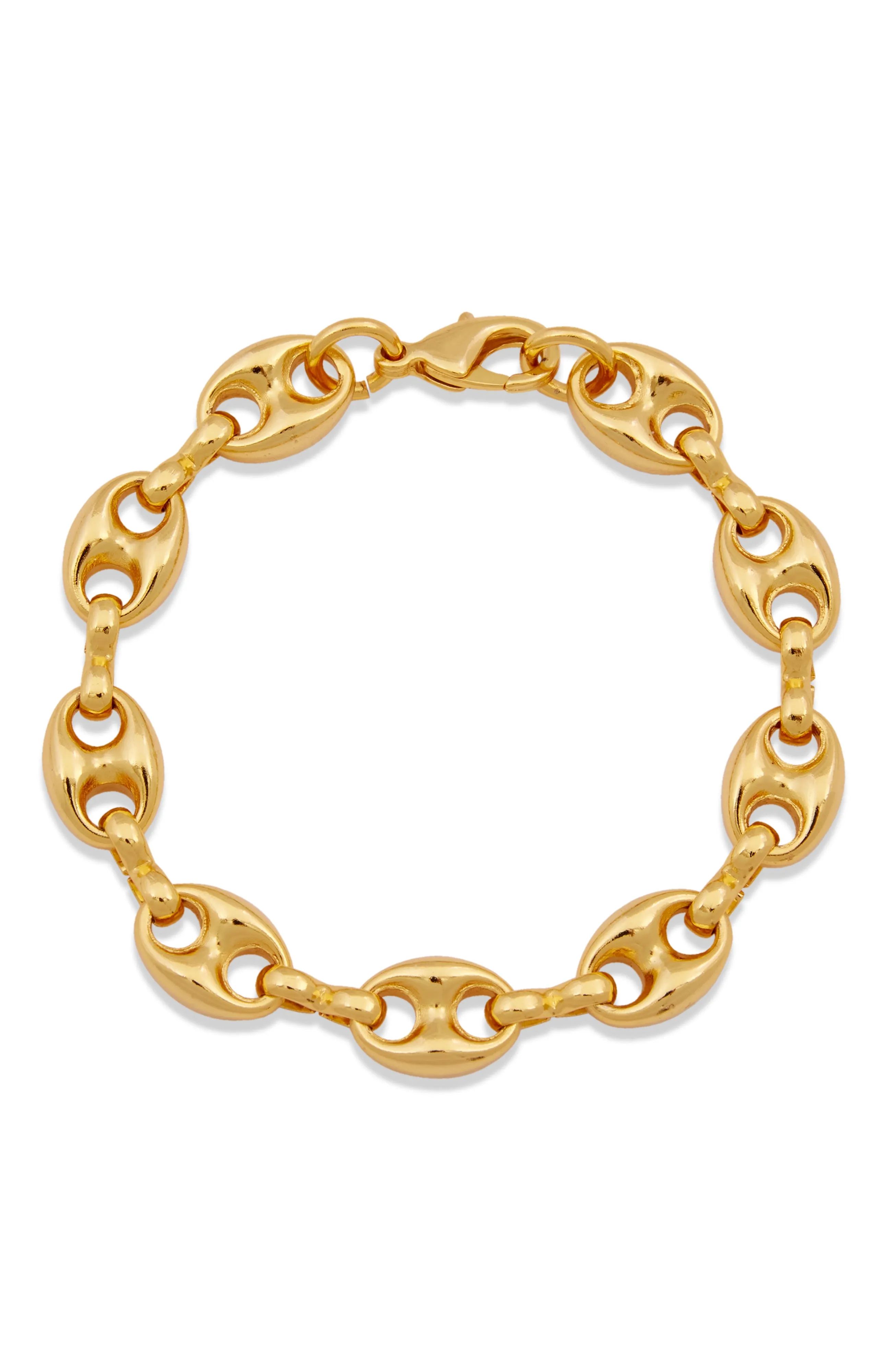 18K GOLD PLATED GUCCI LINK BRACELET