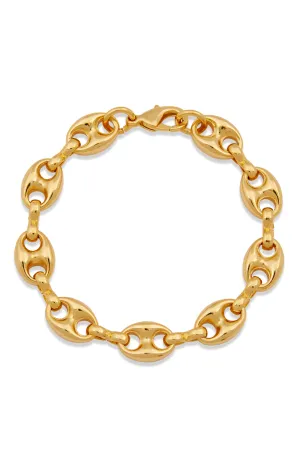 18K GOLD PLATED GUCCI LINK BRACELET