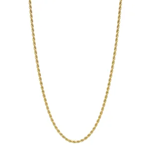 Adornia 2.5mm Rope Chain gold 24"