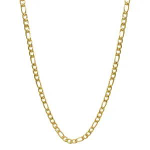 Adornia 6mm Figaro Chain gold 24"