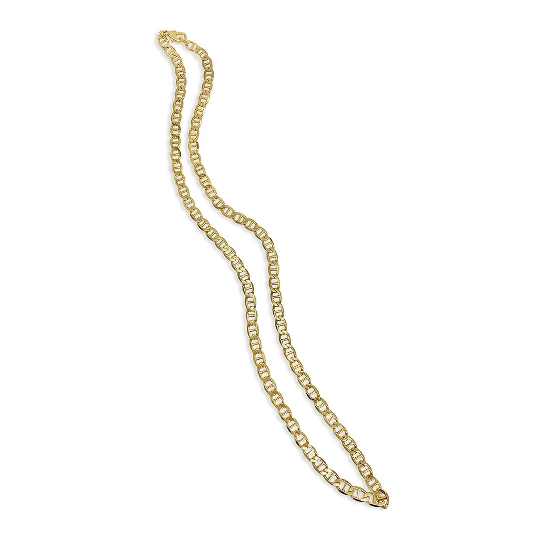 Adornia 6mm Mariner Chain gold 24"