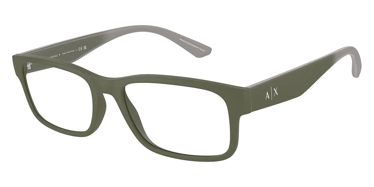 Armani Exchange Men's 56mm Matte Green Opticals