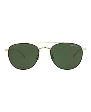 Aviator-Frame Metal Sunglasses