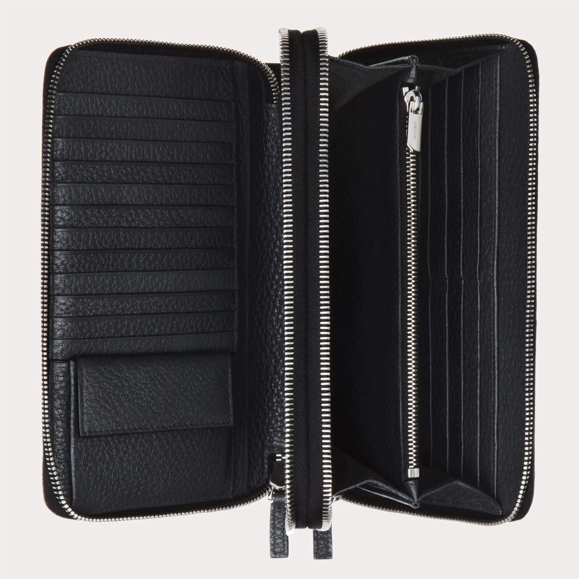 Bally Magus Men's 6219902 Black Leather Clutch Wallet