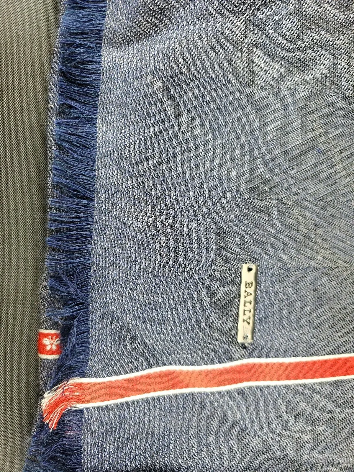 Bally Men's 6220823 Blue Cashmere Scarf