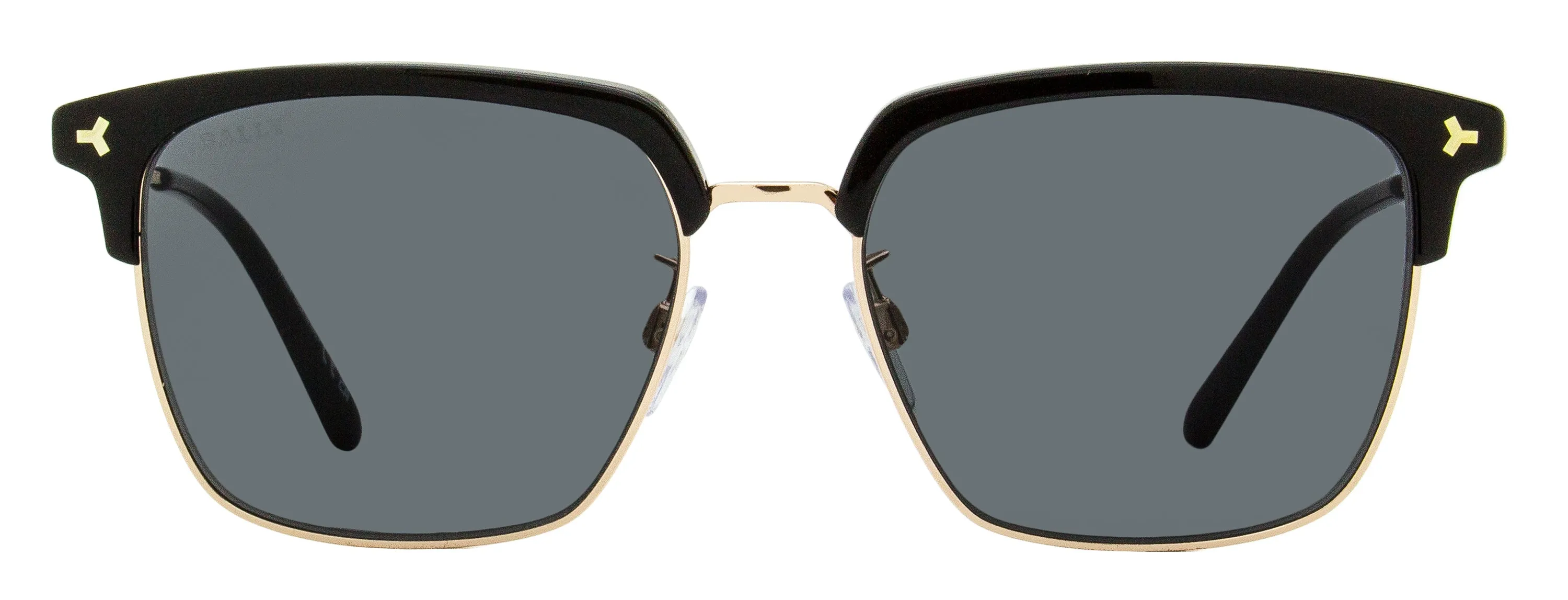 Bally Men's Browline Sunglasses BY0090D 05A Gold/Black 55mm
