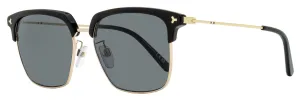 Bally Men's Browline Sunglasses BY0090D 05A Gold/Black 55mm