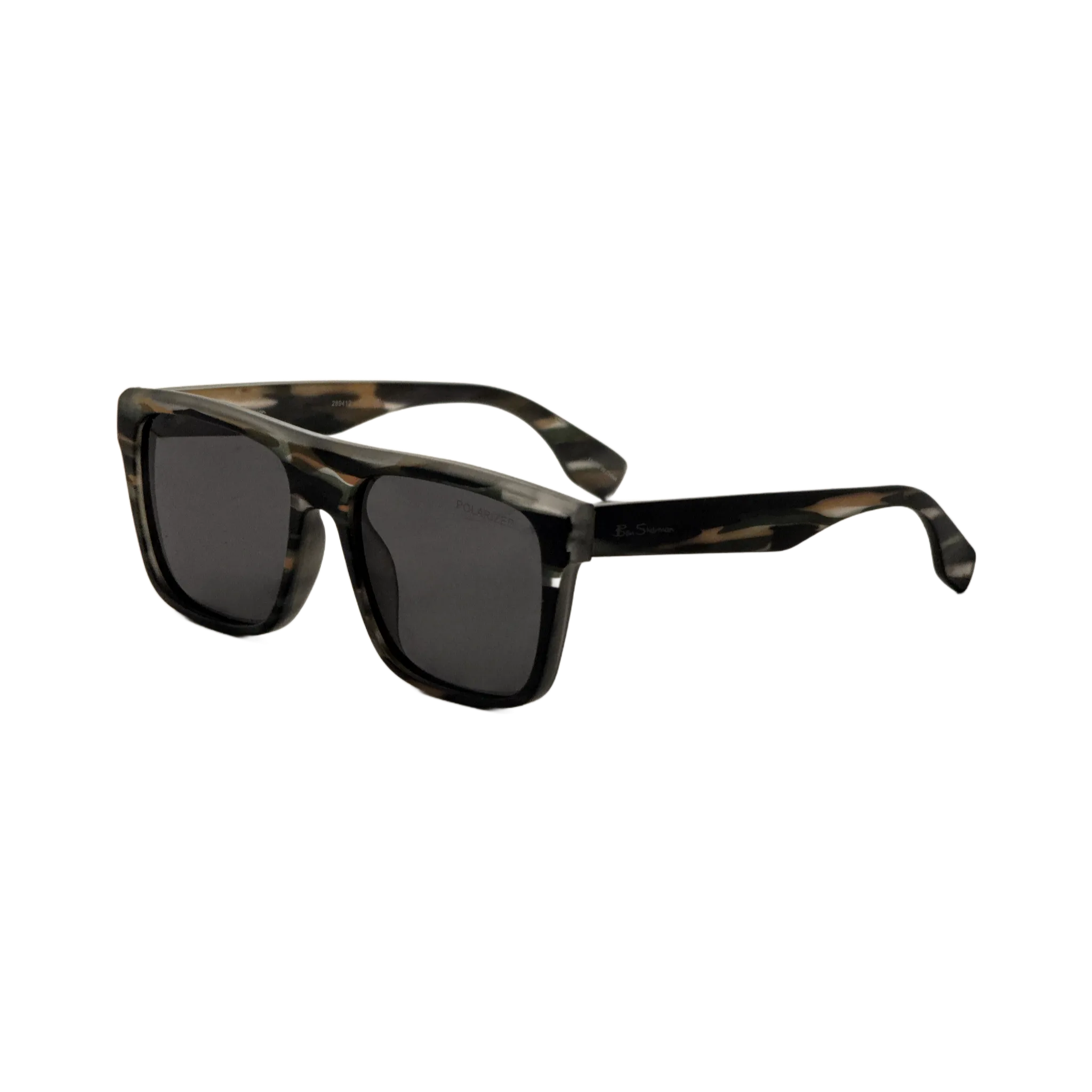 Ben Sherman Men's Andrew 56 mm Green Print Sunglasses