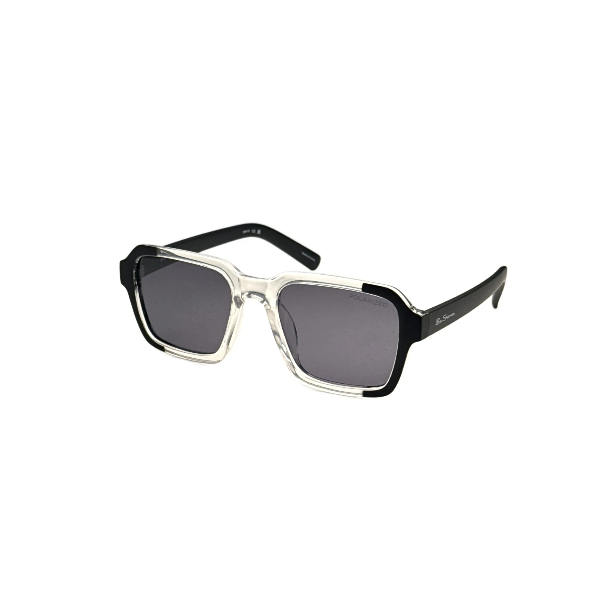 Ben Sherman Men's Elijah 54 mm Clear Crystal Sunglasses