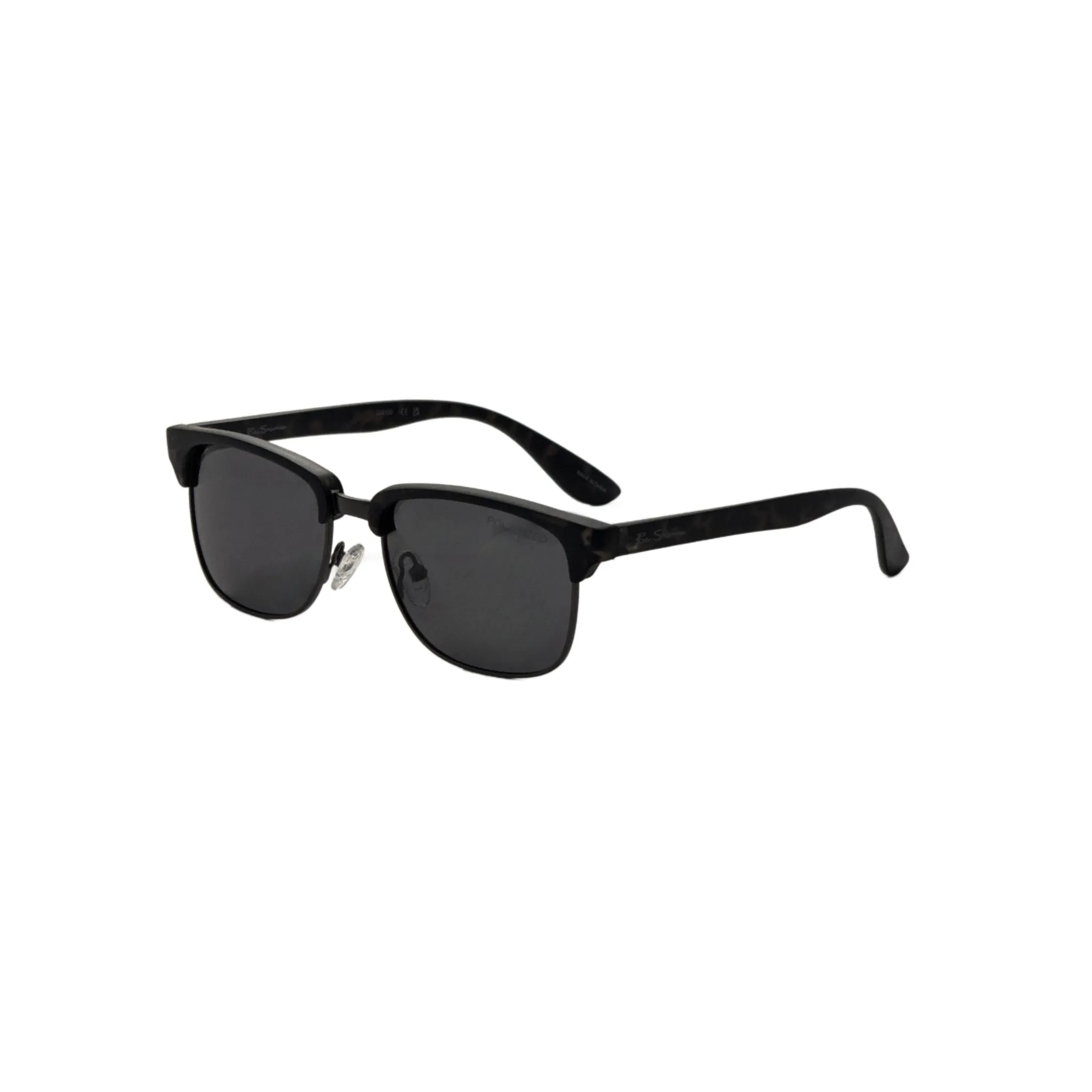 Ben Sherman Men's Niall 54 mm Black/Green Sunglasses