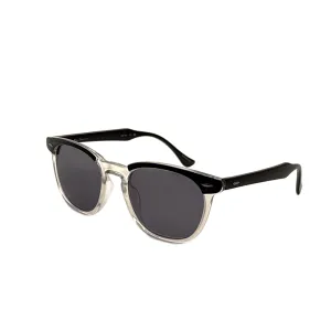 Ben Sherman Men's Toby 54 mm Black-Clear Crystal Sunglasses