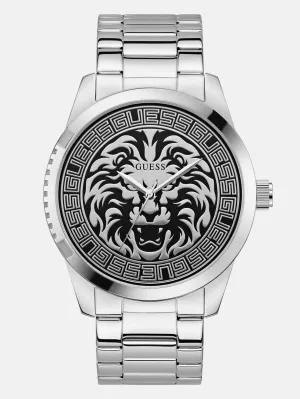 Black and Silver-Tone Analog Watch