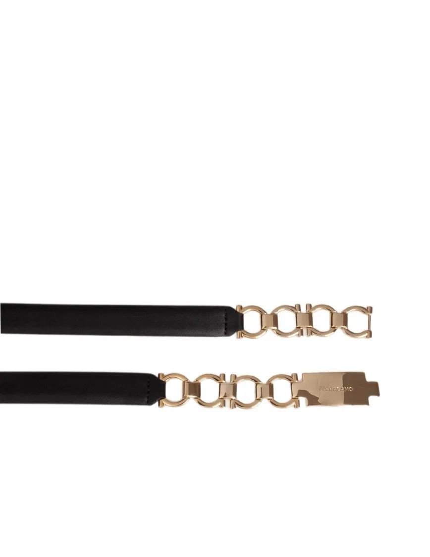 Black Leather Bijoux Belt