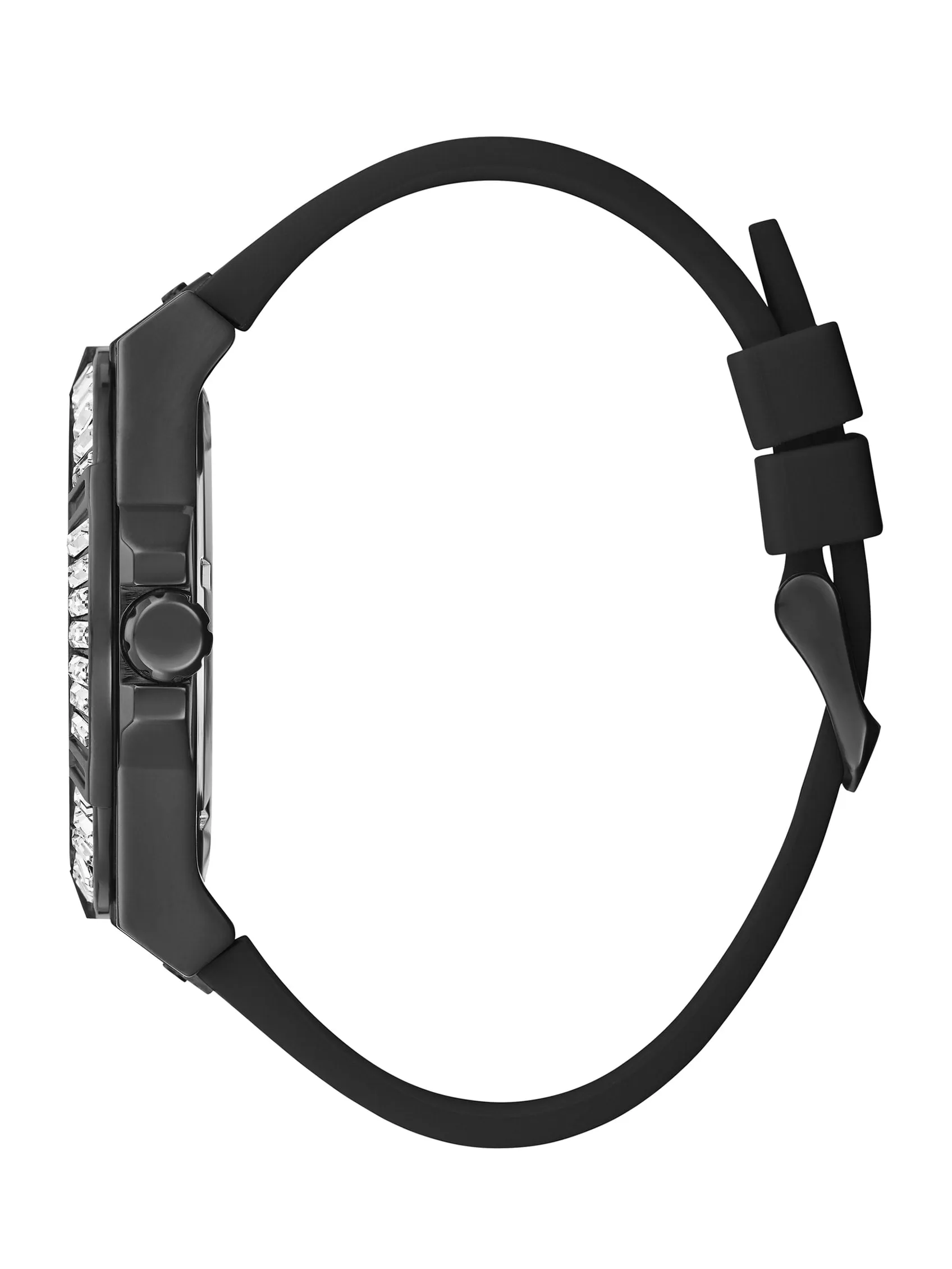 Black Multifunction Silicon Watch