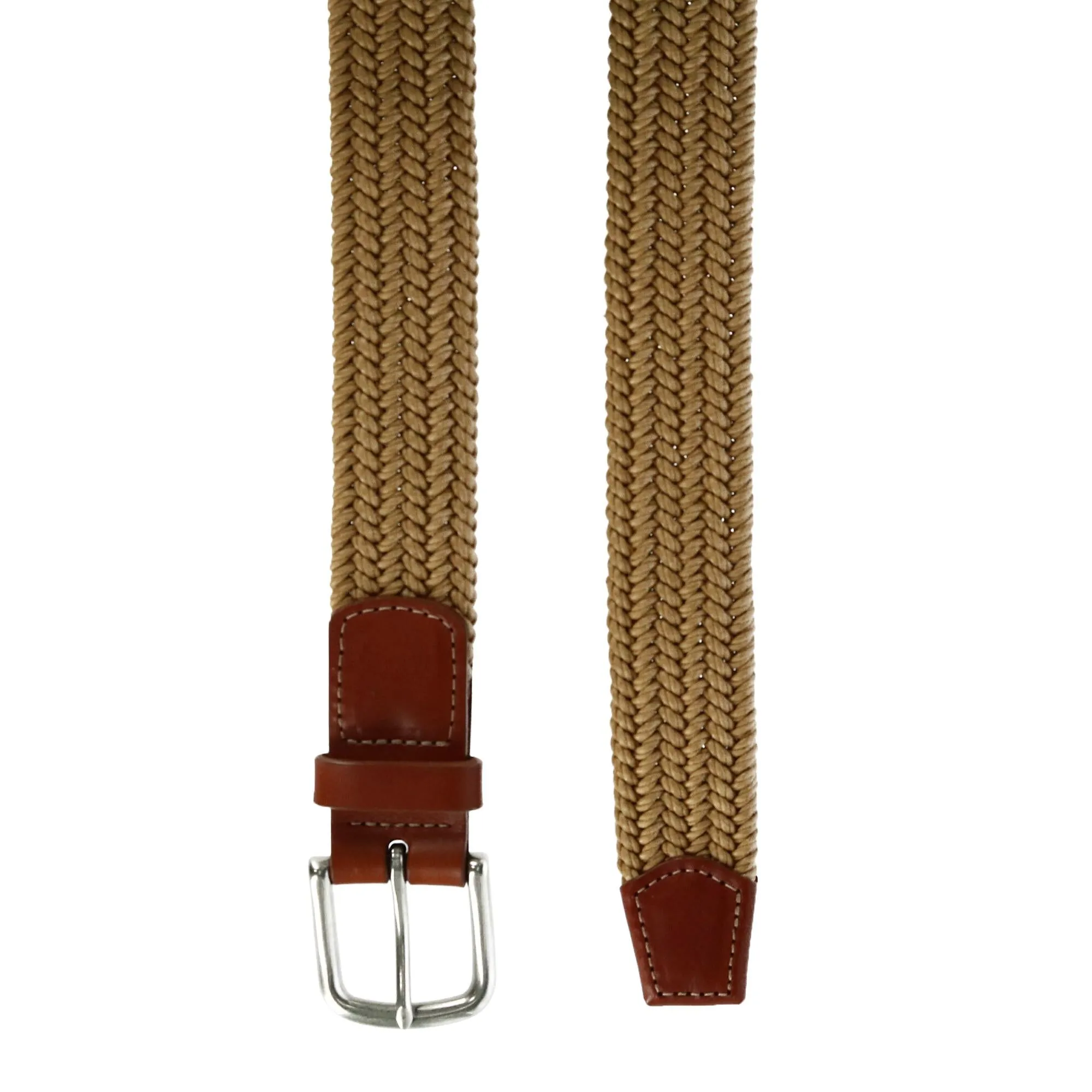 Boca Braided Waxed Cotton Stretch Belt