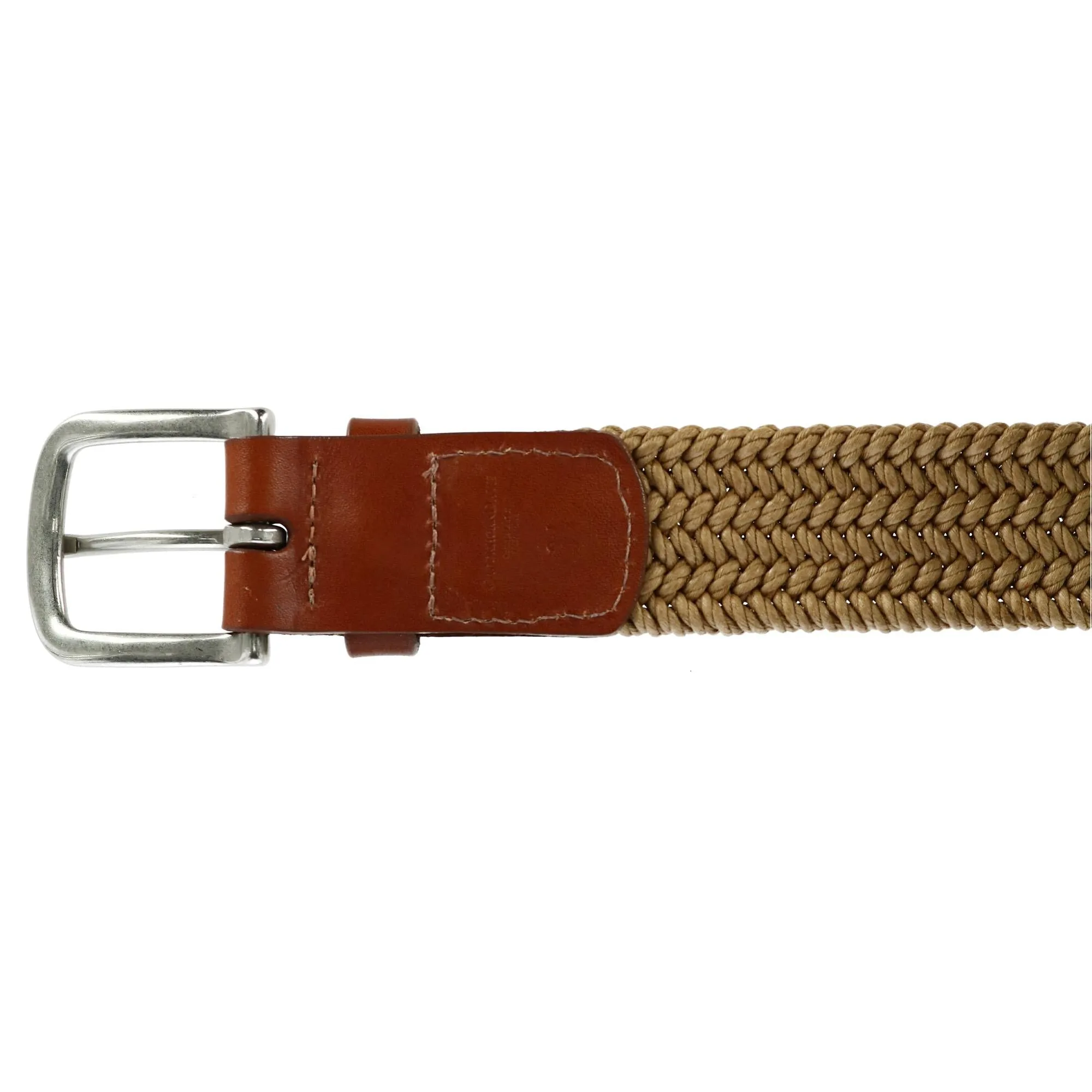 Boca Braided Waxed Cotton Stretch Belt