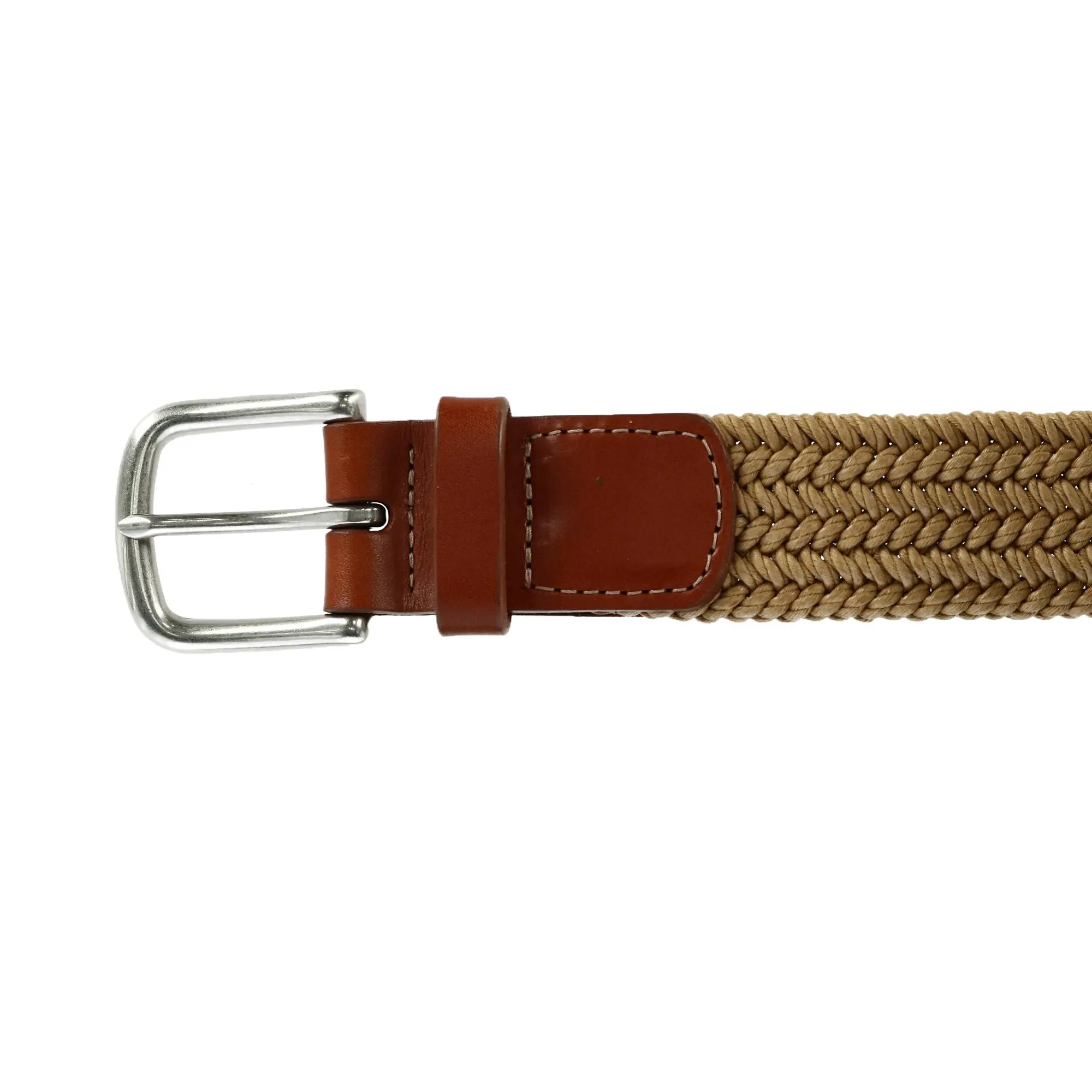Boca Braided Waxed Cotton Stretch Belt