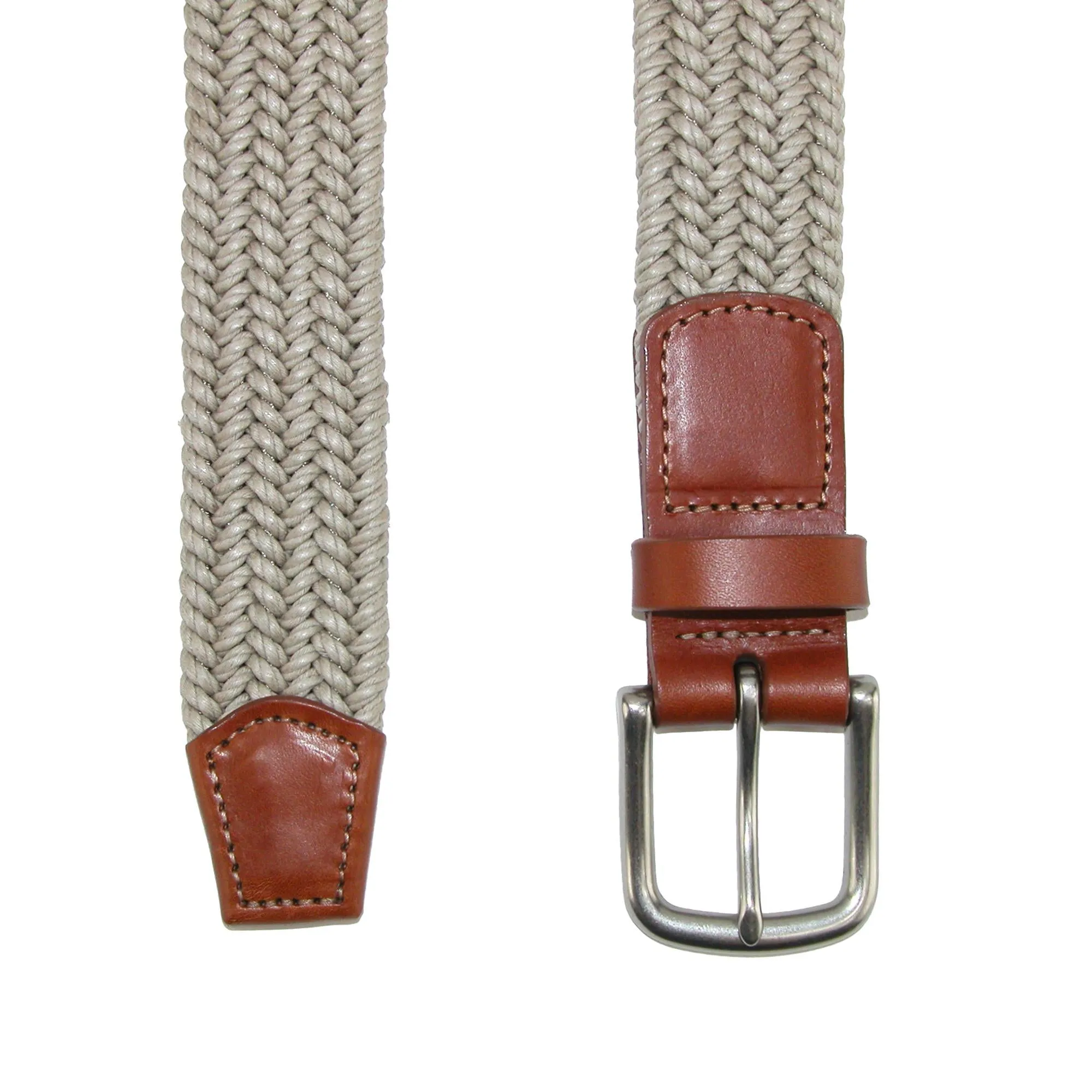 Boca Braided Waxed Cotton Stretch Belt