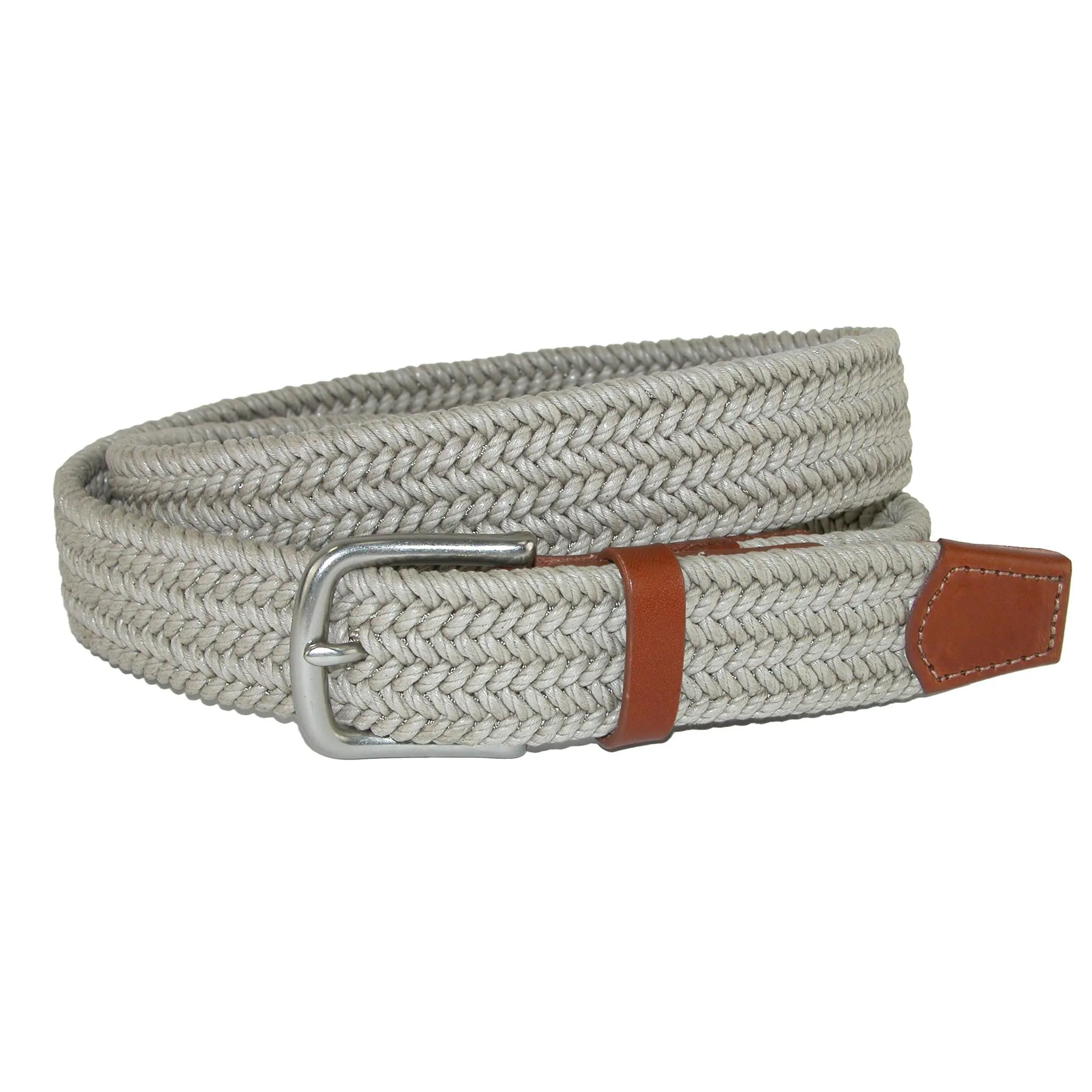 Boca Braided Waxed Cotton Stretch Belt