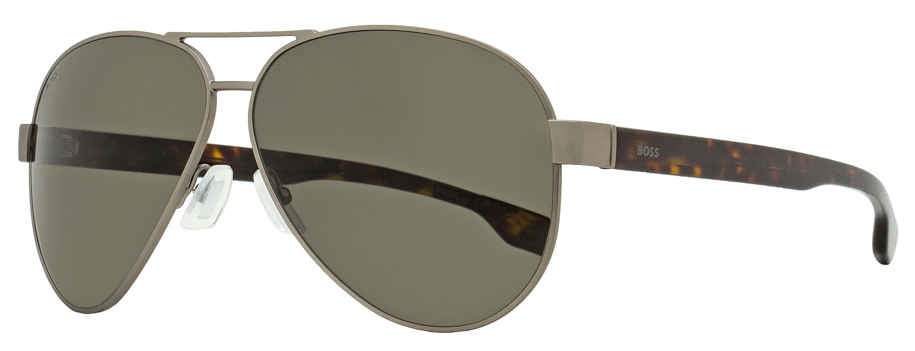 Boss Men's Pilot Sunglasses 1560/O/S R8170 Matte Ruthenium/Havana 63mm