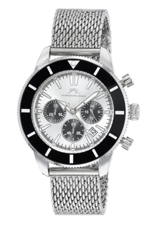 Brandon Men's Stainless Steel Silver Watch 1011BBRS