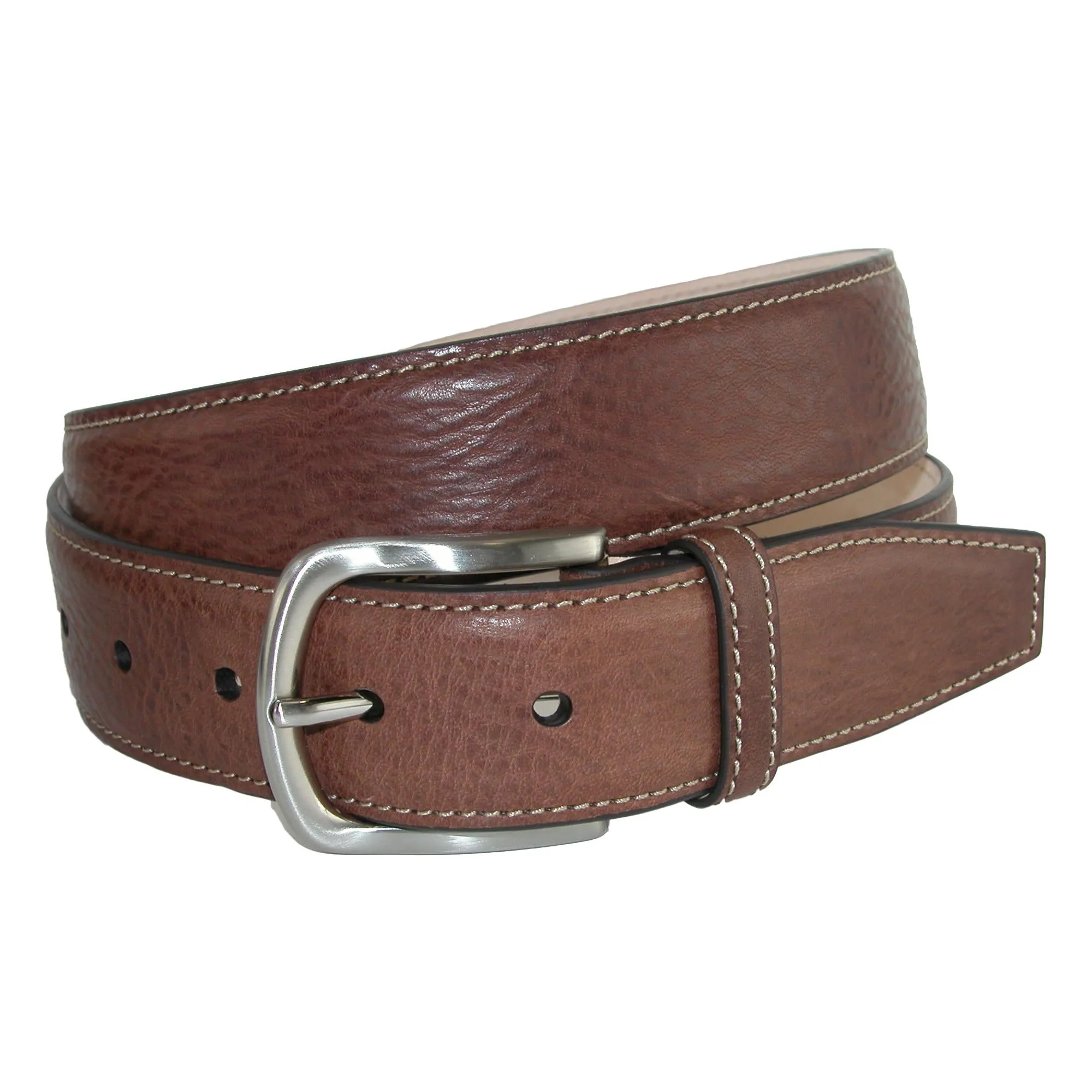 Brescia Boxcalf Casual Belt with Contrast Stitch