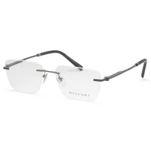 Bulgari Men's 57 mm Matte Gunmetal Opticals