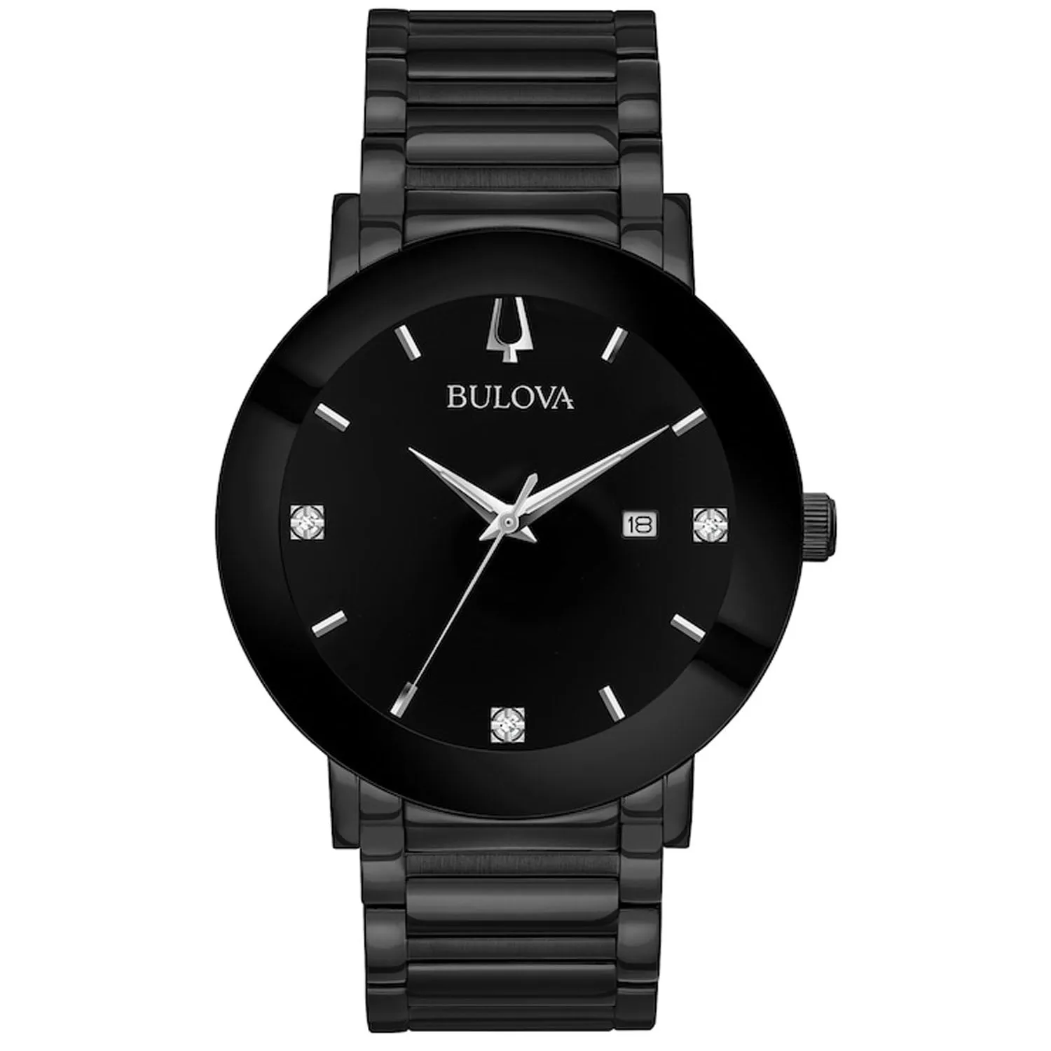 Bulova Men's Classic Black Dial Watch