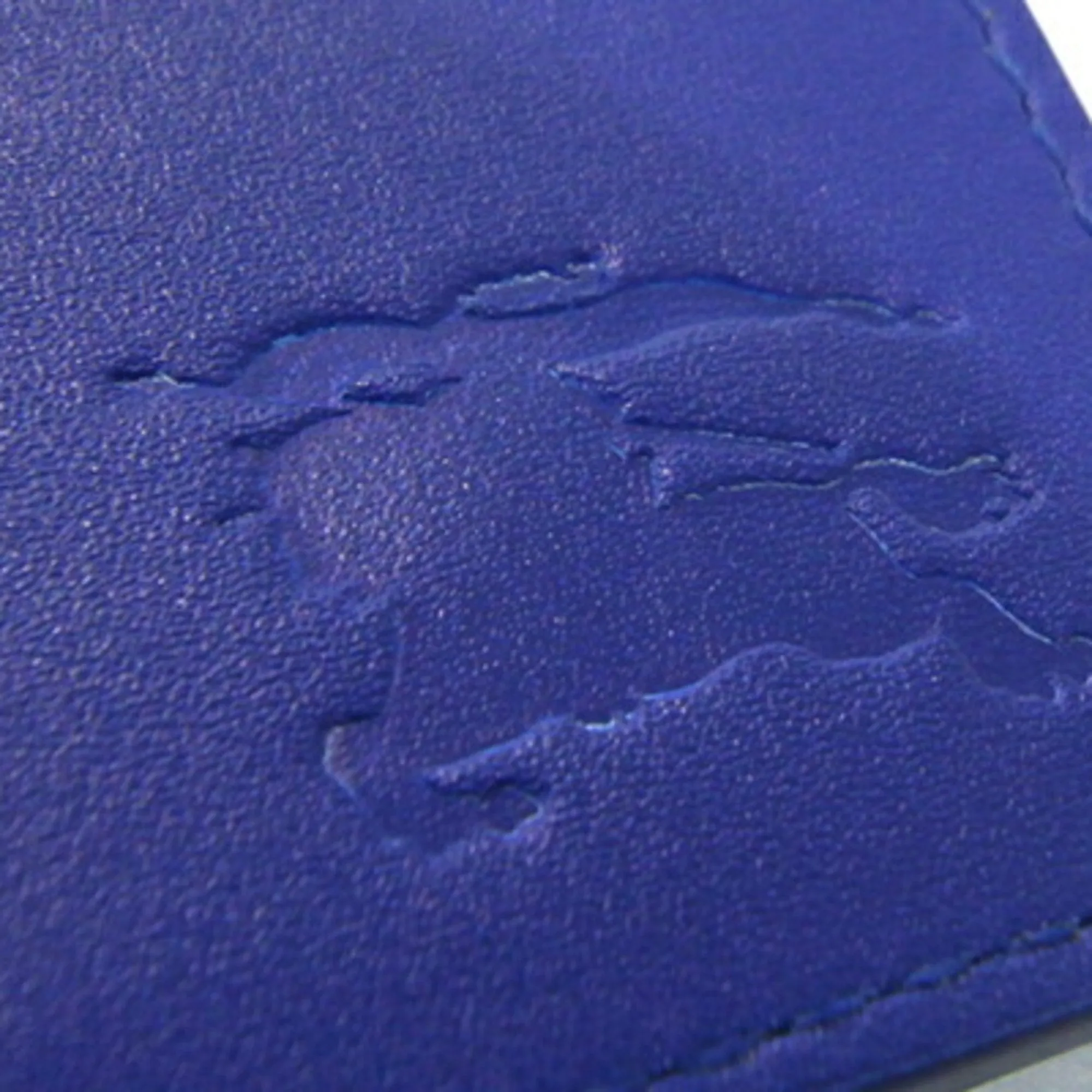 Burberry blue Royal blue Leather Wallet (Bi-Fold) (Pre-Owned)