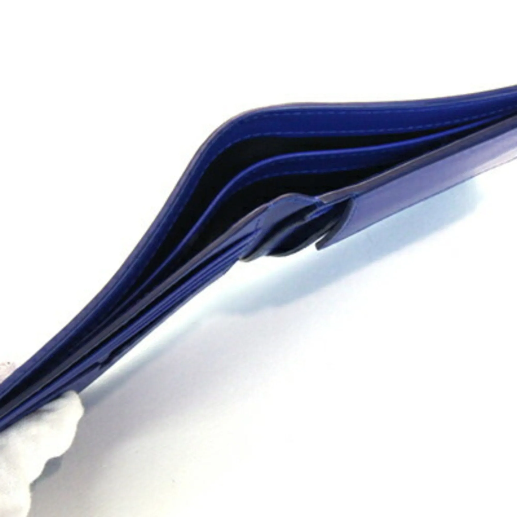 Burberry blue Royal blue Leather Wallet (Bi-Fold) (Pre-Owned)