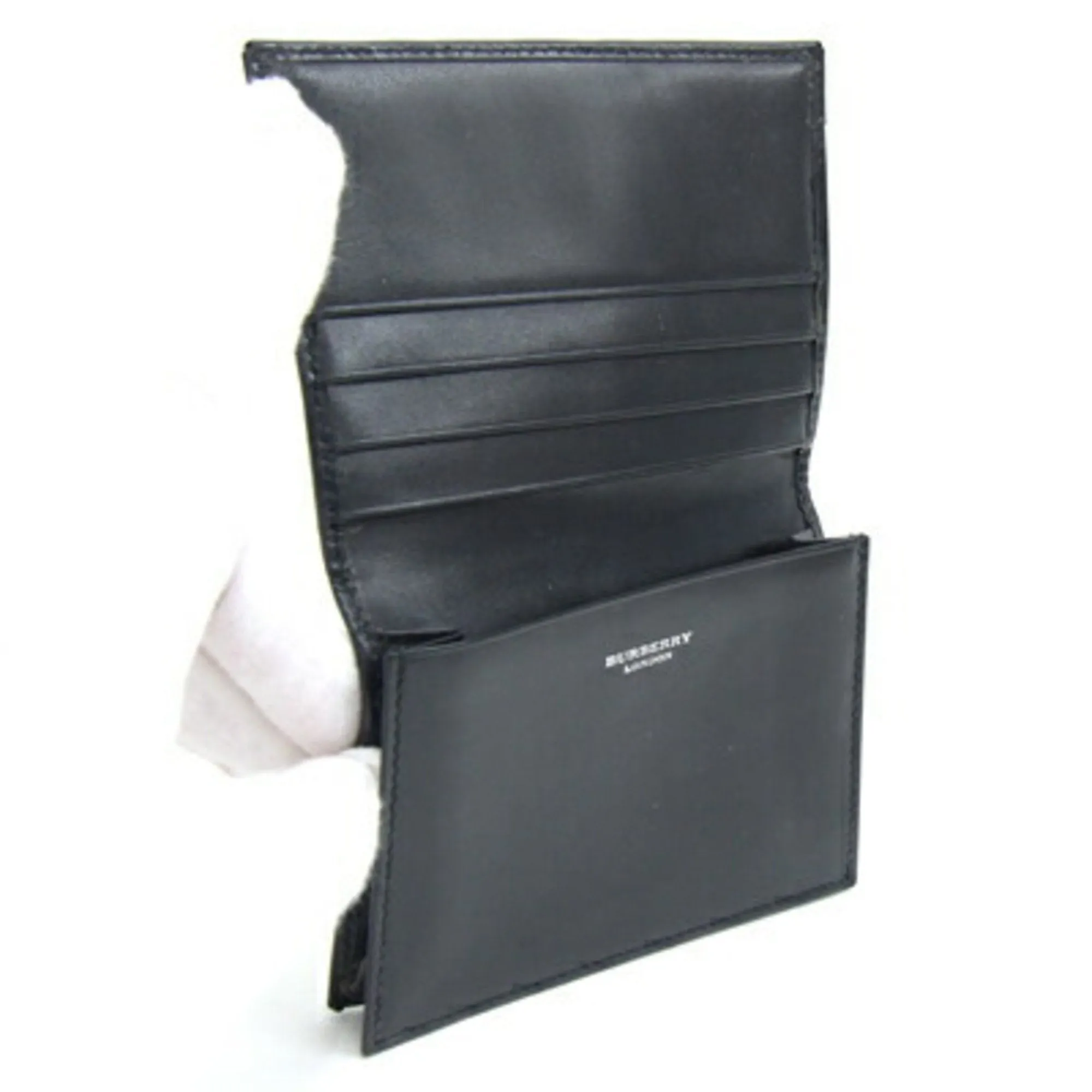 Burberry  Pvc Leather Business Card Case (Pre-Owned)