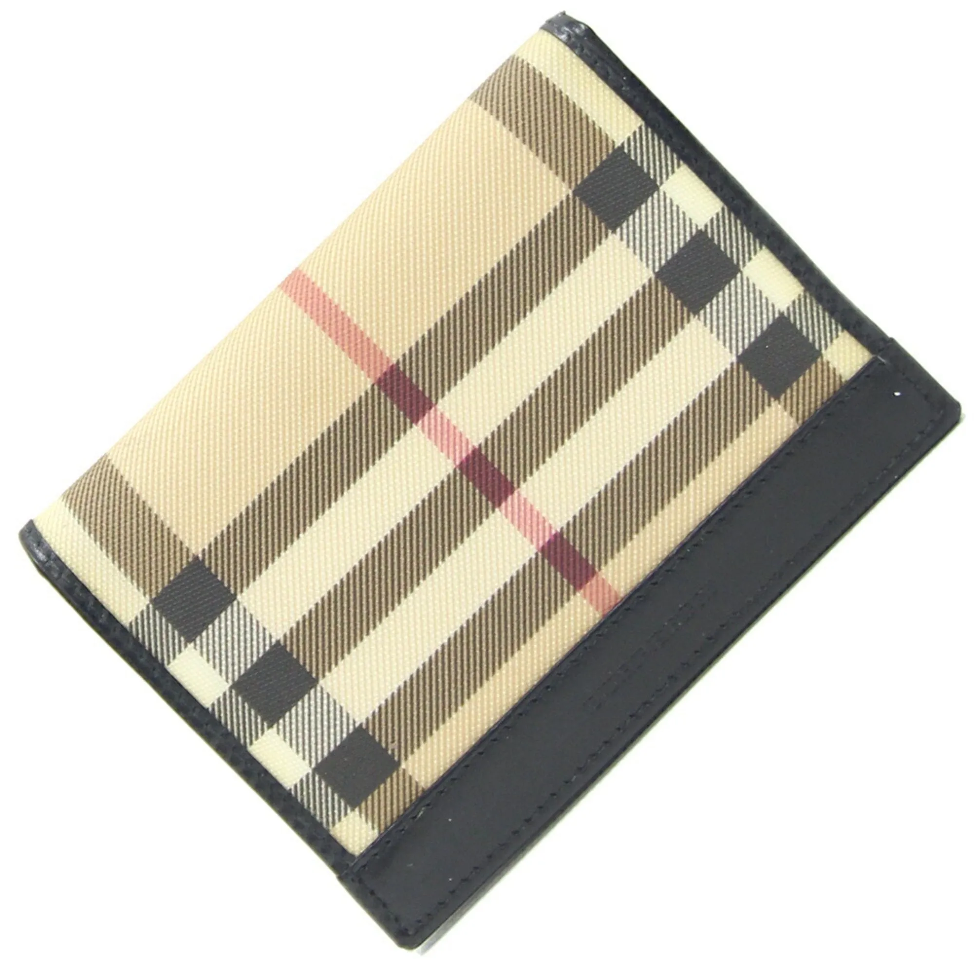 Burberry  Pvc Leather Business Card Case (Pre-Owned)