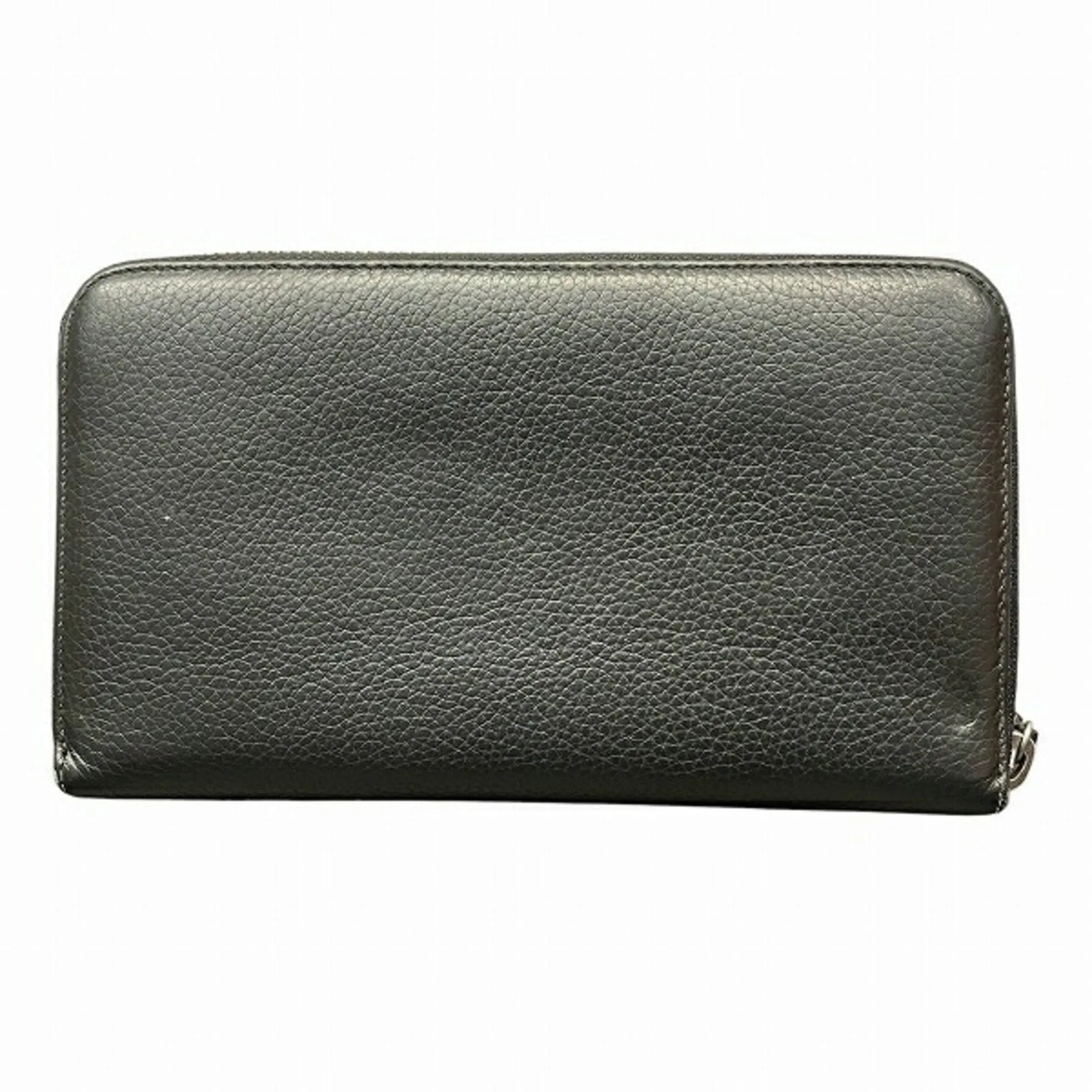 Bvlgari Leather Long Wallet (Bi-Fold) (Pre-Owned)