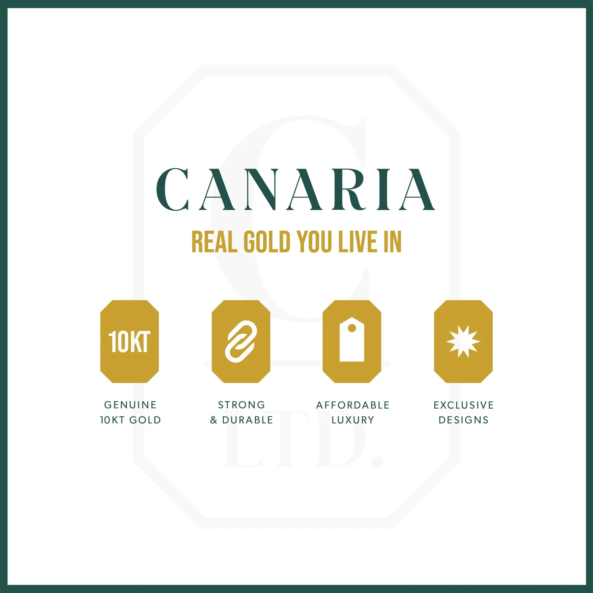 Canaria Men's 6.5mm 10kt Yellow Gold Figaro-Link Bracelet