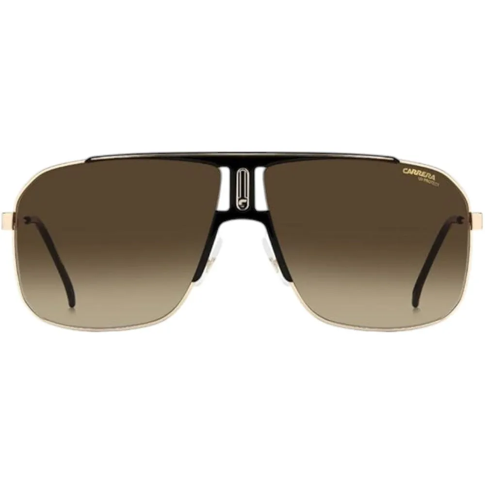 Carrera 1043/S Men's Gold Frame Brown Gradient Lens Sunglasses 65-12-140