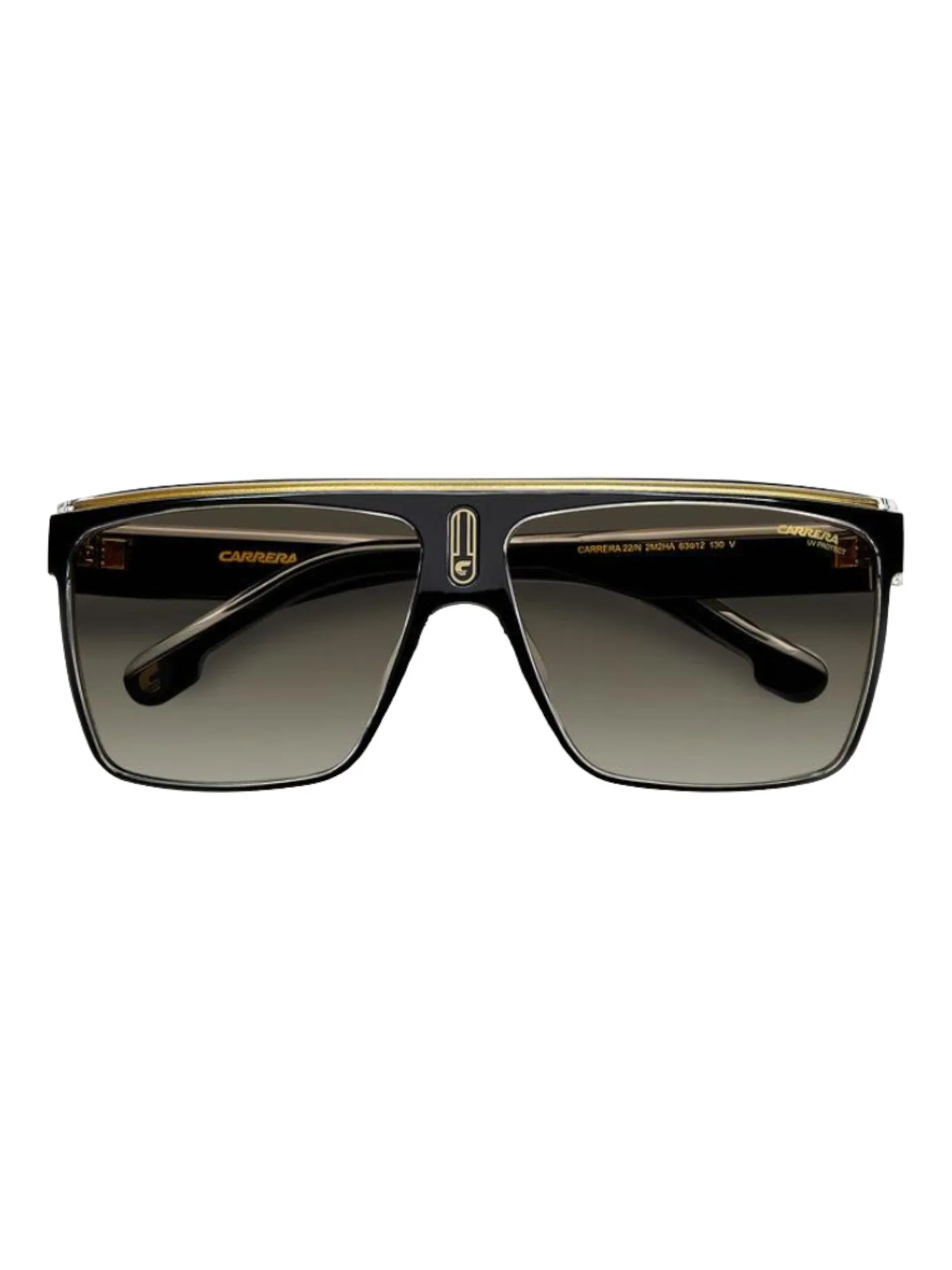 Carrera 22/N HA Men's Black/Havana Grey Browline 63-12-130 Sunglasses