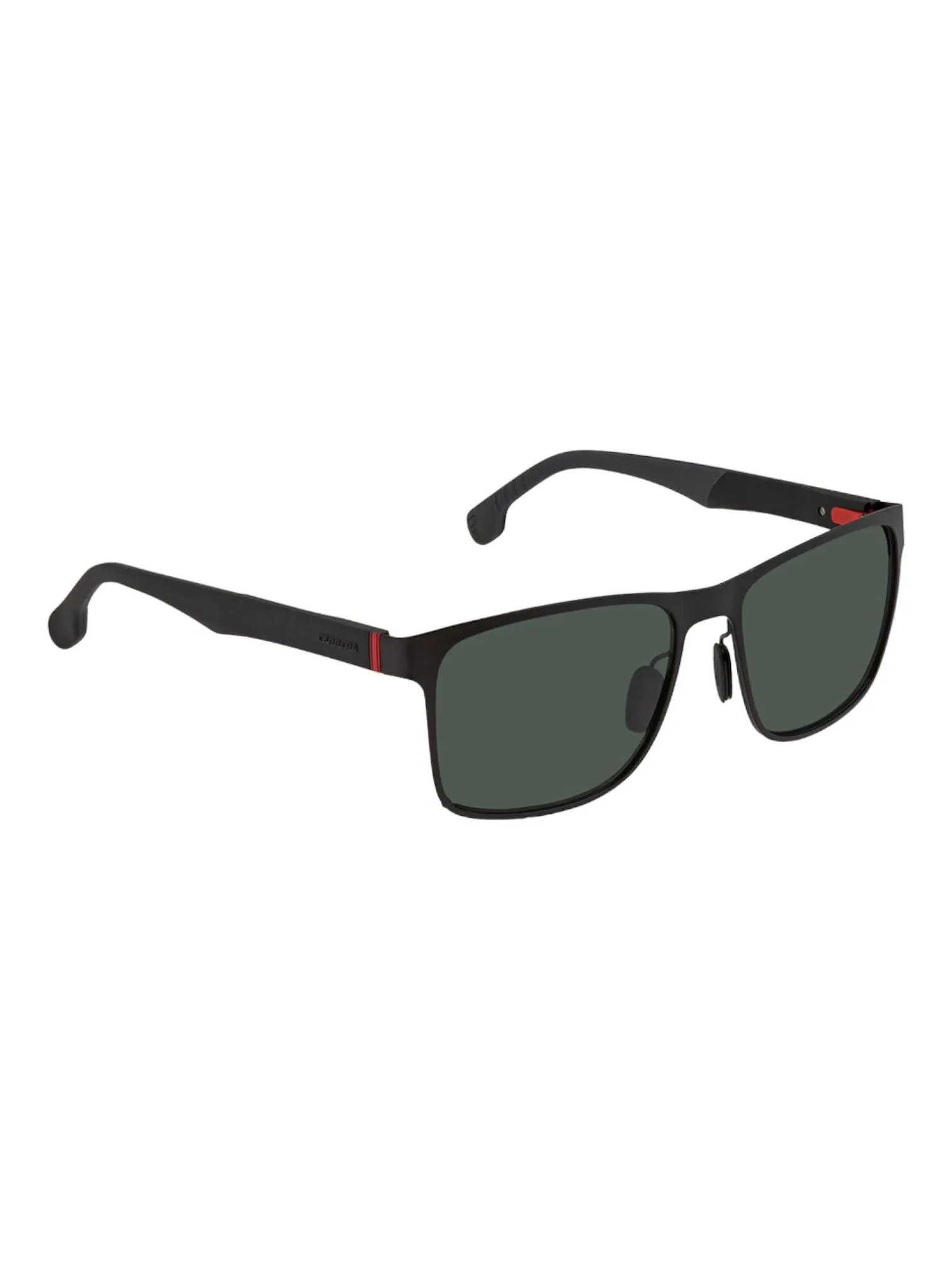 Carrera 8026/S Men's Matte Black Green Rectangular 57-17-145 Sunglasses