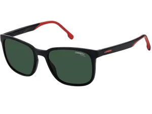 CARRERA Men's 8046/S Matte Black Frame Green Polarized Lens Sunglasses