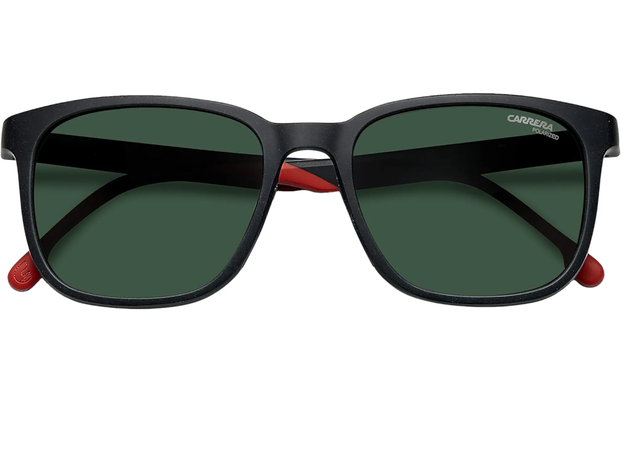 CARRERA Men's 8046/S Matte Black Frame Green Polarized Lens Sunglasses