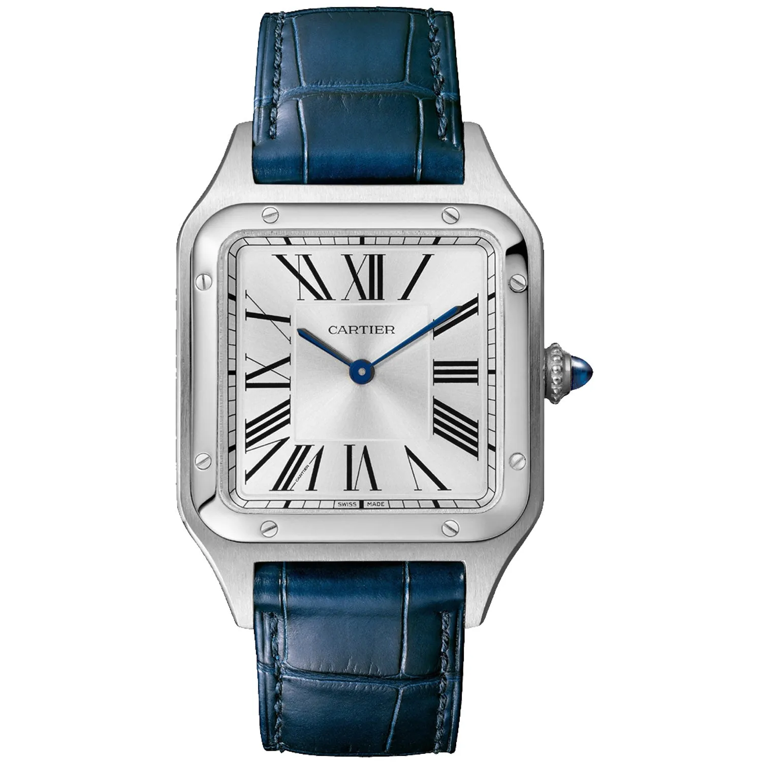 Cartier Men's Santos-Dumont Silver Dial Watch