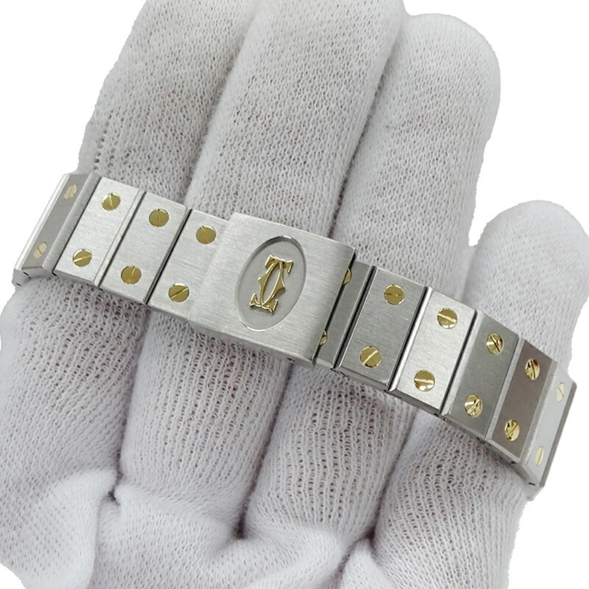 Cartier Stainless Steel yellow gold Wristwatch (Pre-Owned)