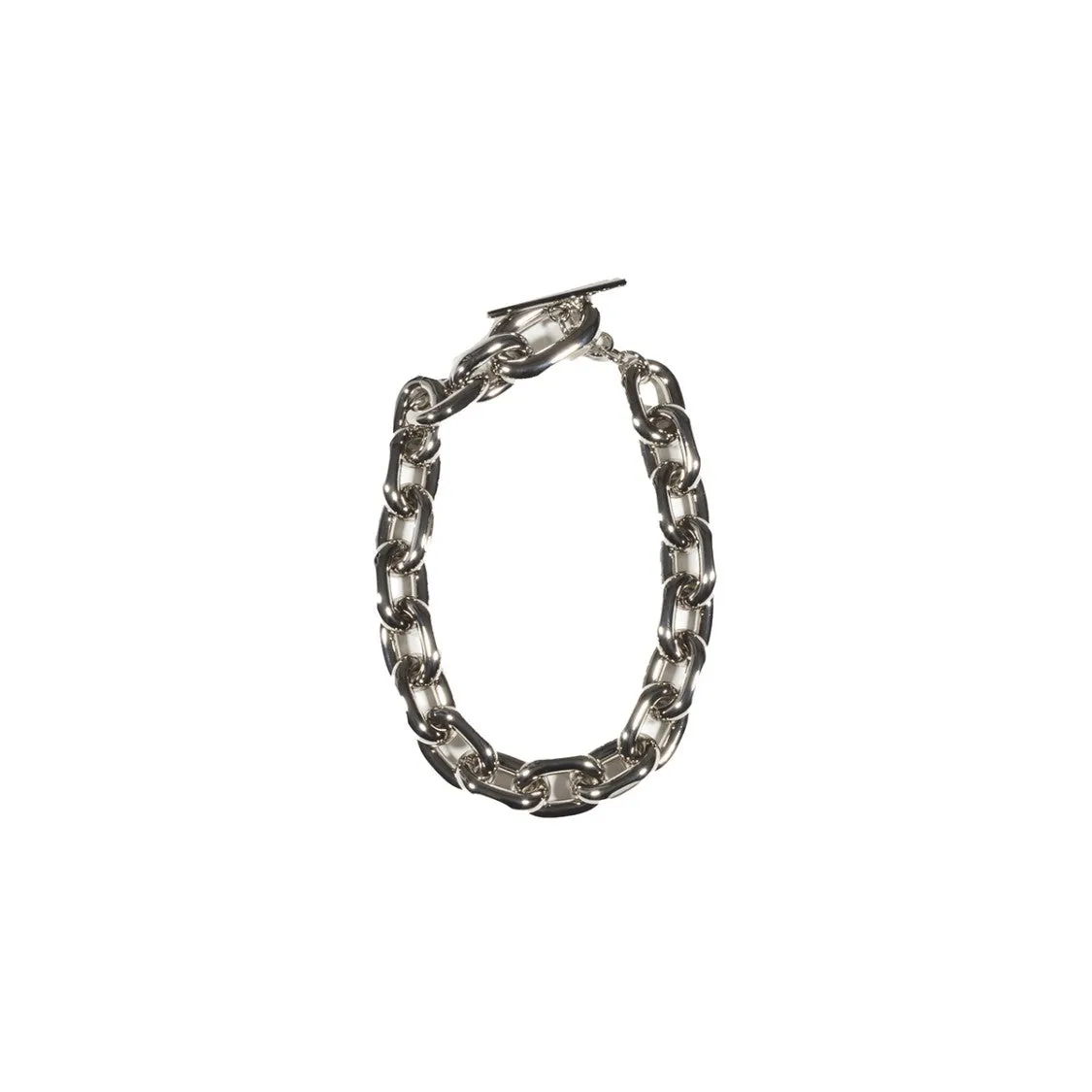 Chain Necklace In Silver Metal