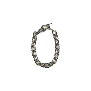 Chain Necklace In Silver Metal