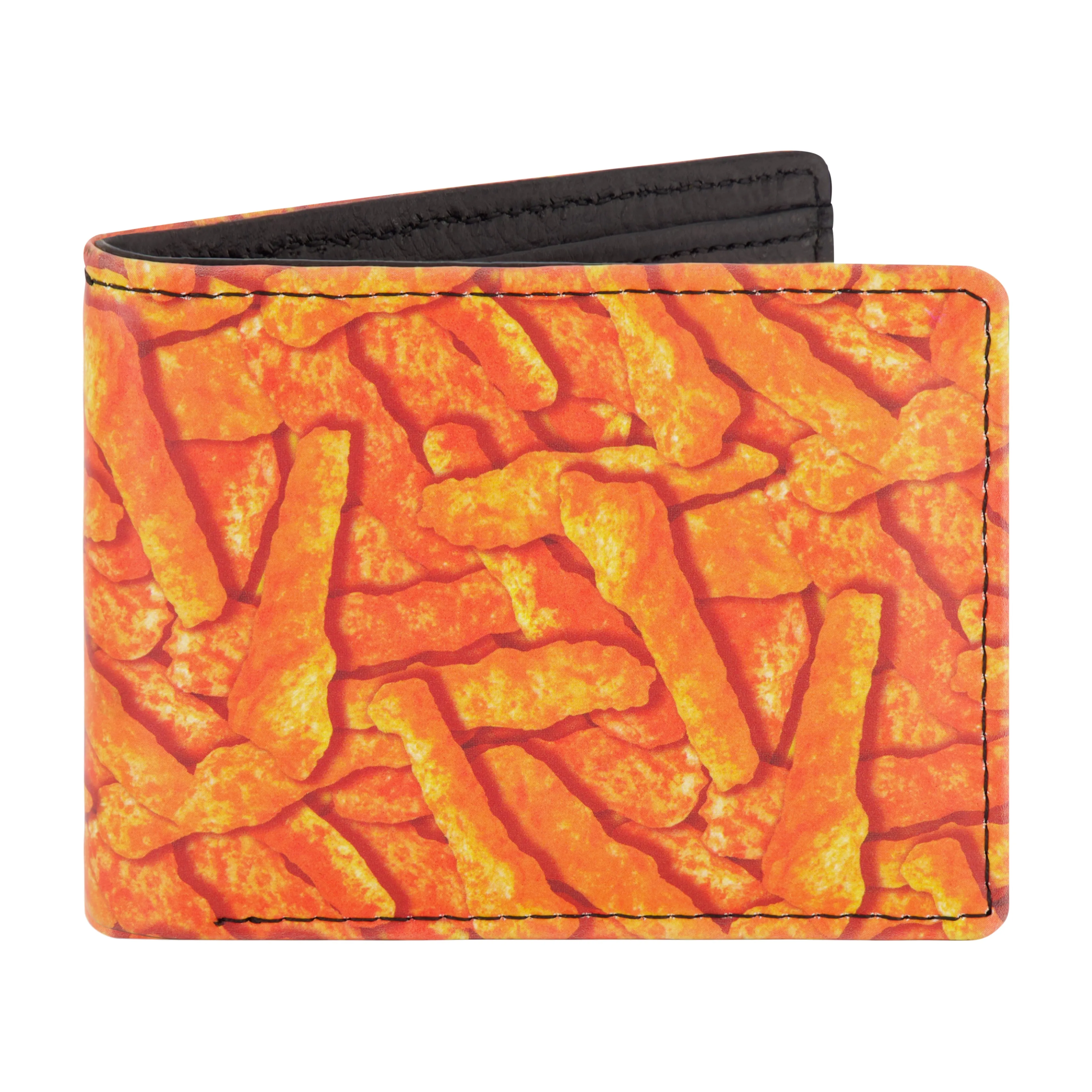 CHEETOS BIG CHEESE AOP Bifold Wallet, Slim Wallet with Decorative Tin for Men and Women