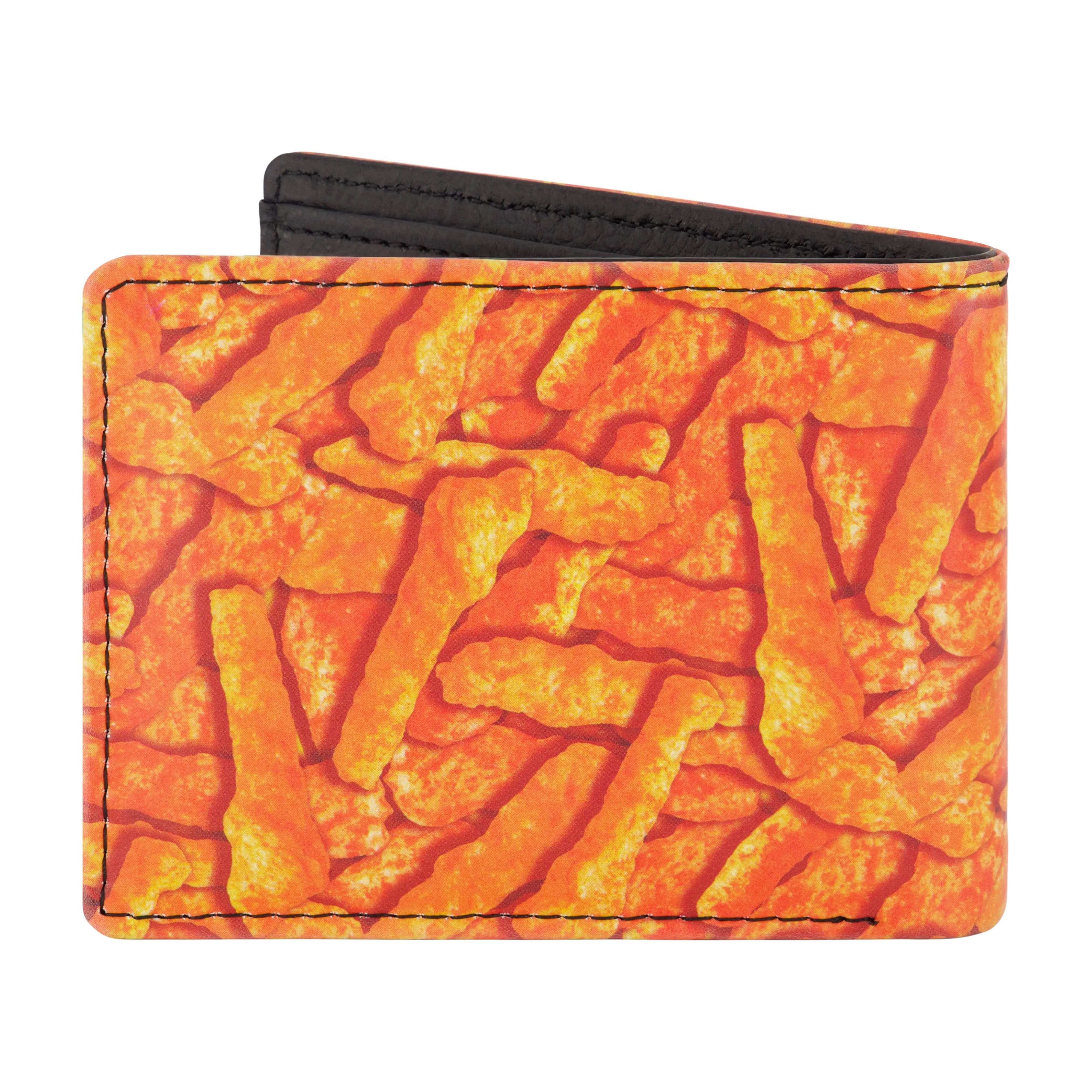 CHEETOS BIG CHEESE AOP Bifold Wallet, Slim Wallet with Decorative Tin for Men and Women