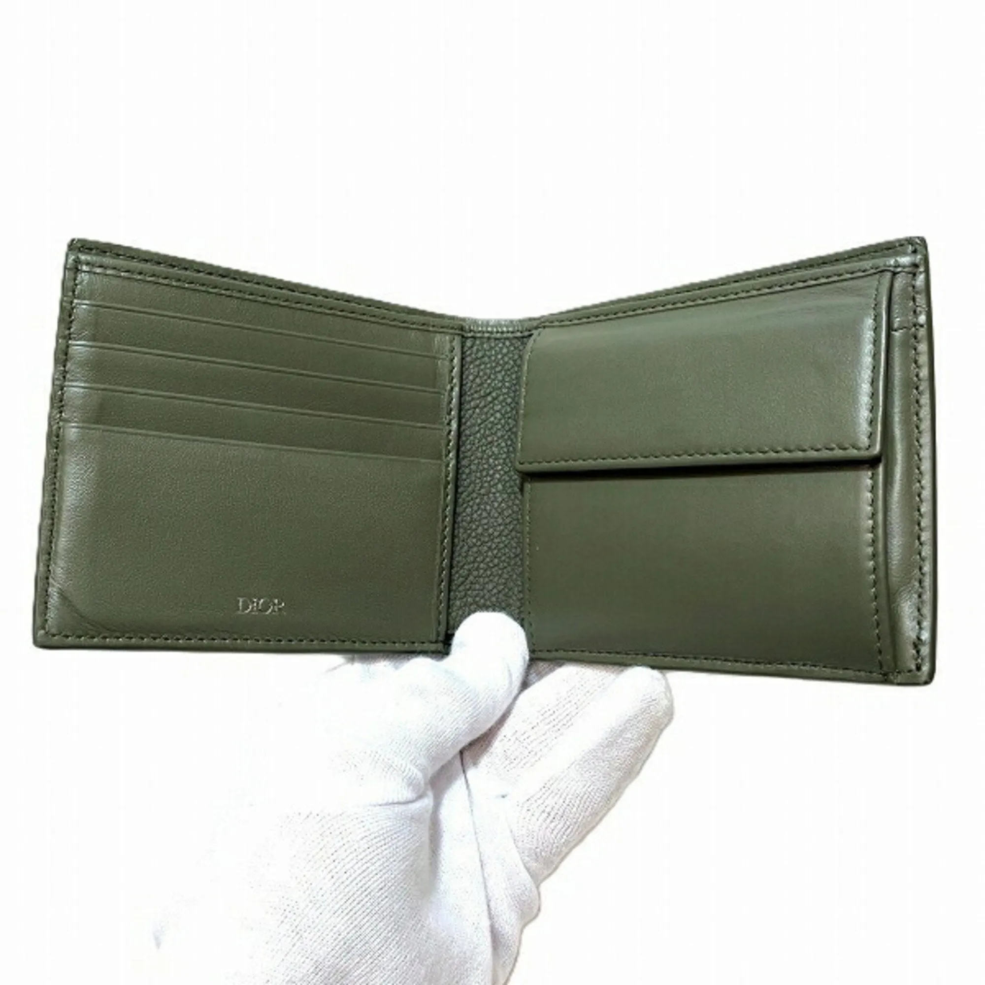Christian Dior Leather Wallet (Bi-Fold) (Pre-Owned)