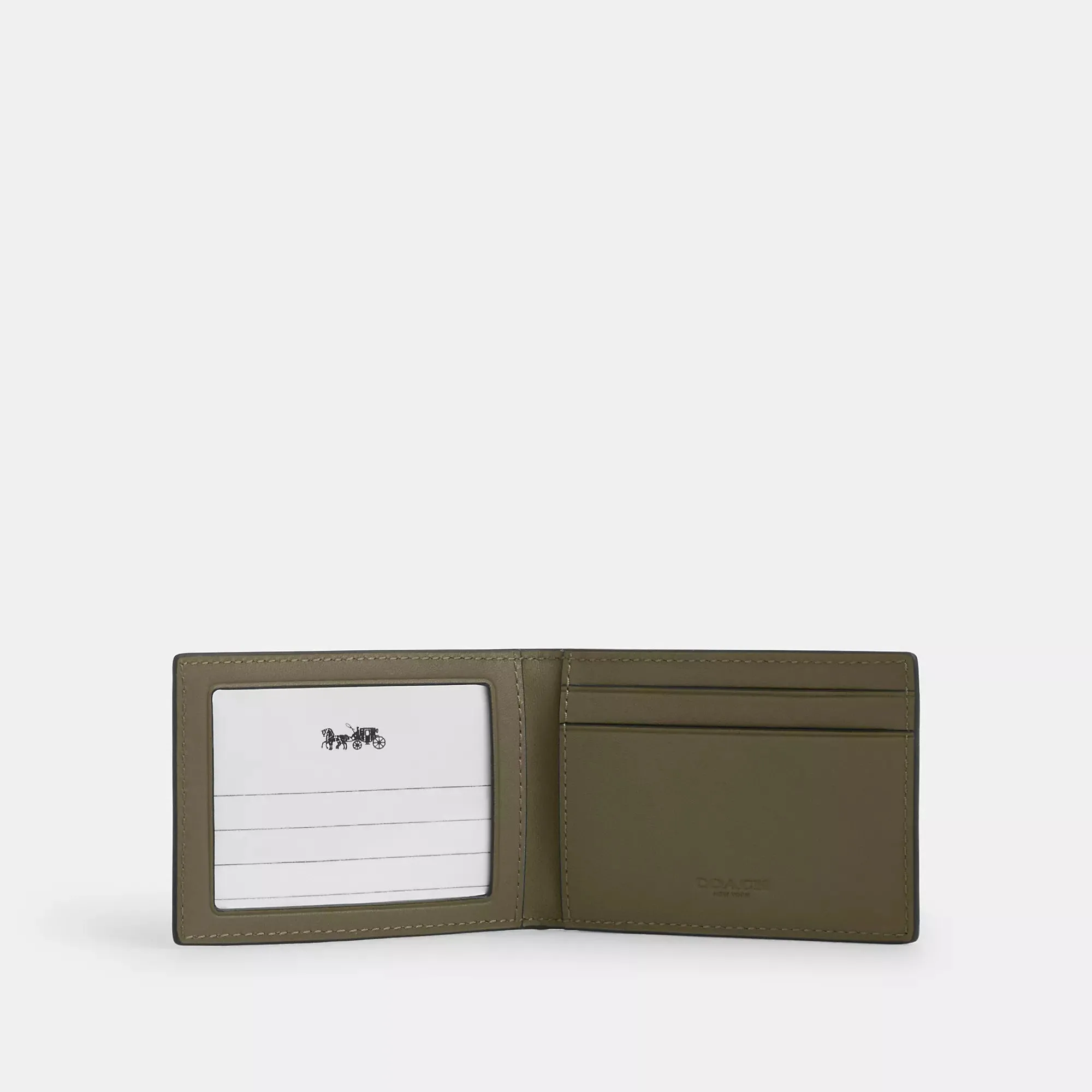 Coach Outlet Compact Billfold Wallet In Signature Leather