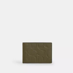 Coach Outlet Compact Billfold Wallet In Signature Leather