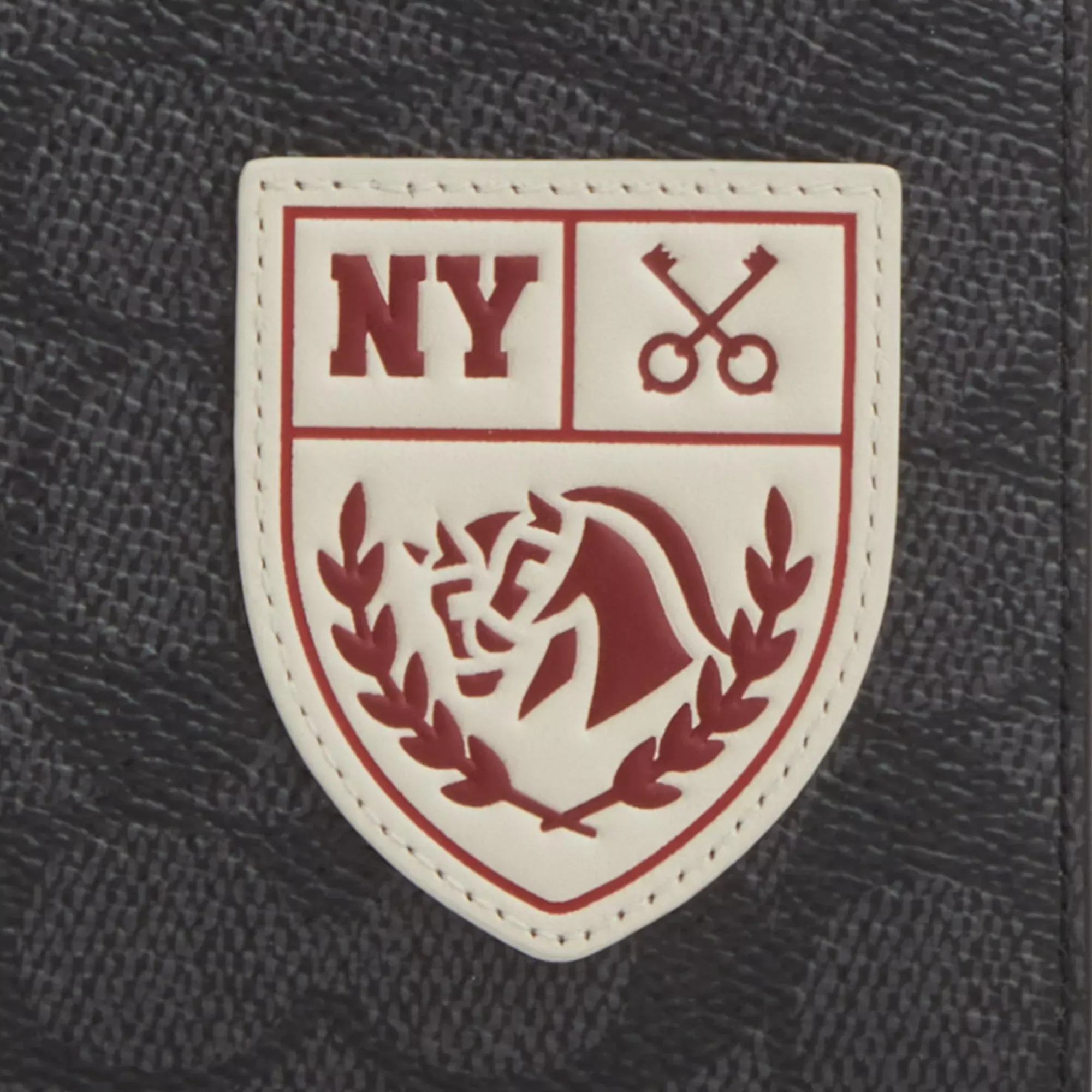 Coach Outlet Passport Card Case In Signature Canvas With Patches