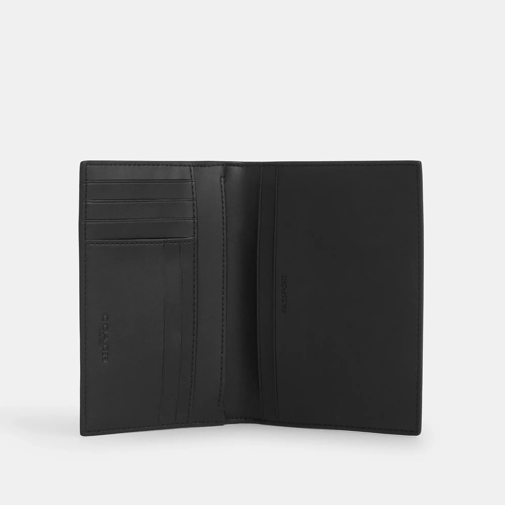 Coach Outlet Passport Card Case In Signature Canvas With Patches